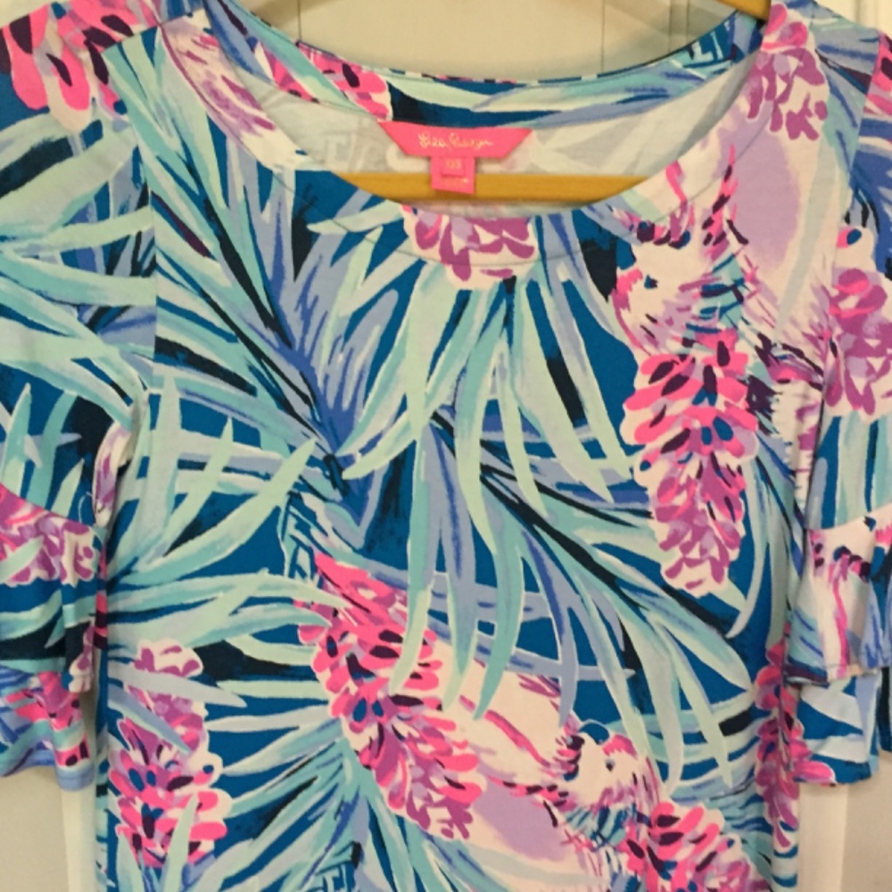 Lilly Pulitzer Blue and Pink Mini Dress - Picture 6 of 15